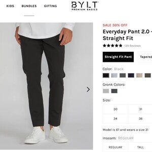 ✨ BYLT Pants✨ Men's Everyday Pant 2.0 - XL